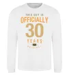 Свитшот Officially 30 years Белый фото