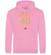 Женская толстовка (худи) Officially 40 years Розовый фото