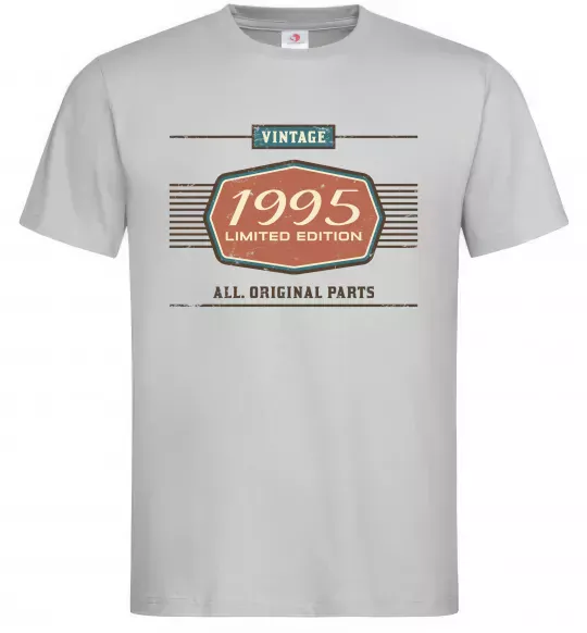Мужская футболка Vintage limited edition original parts Серый фото