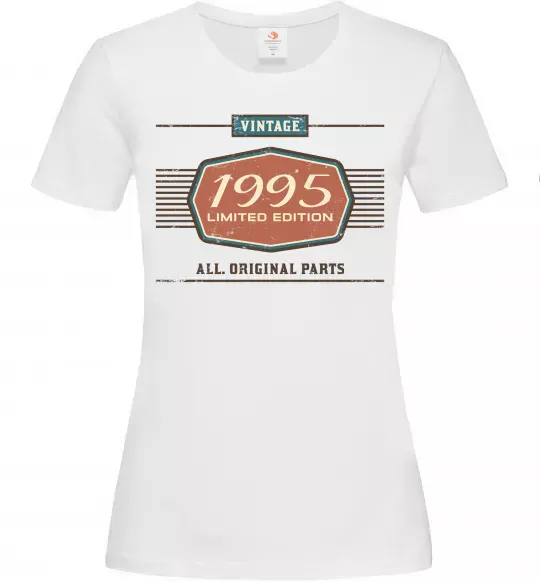 Женская футболка Vintage limited edition original parts Белый фото