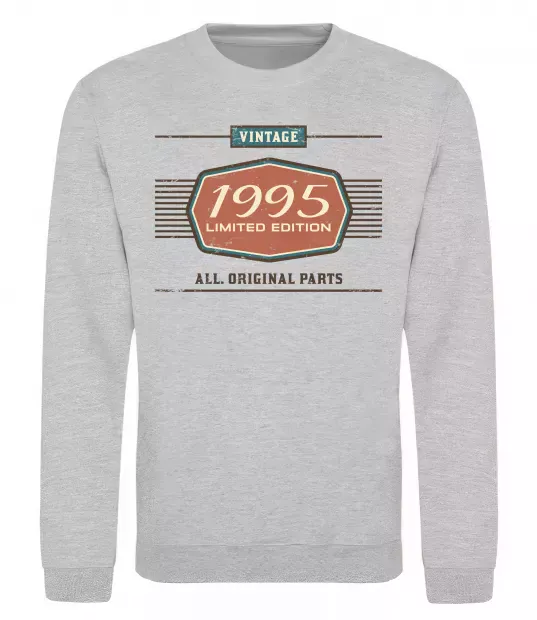 Свитшот Vintage limited edition original parts Серый меланж фото