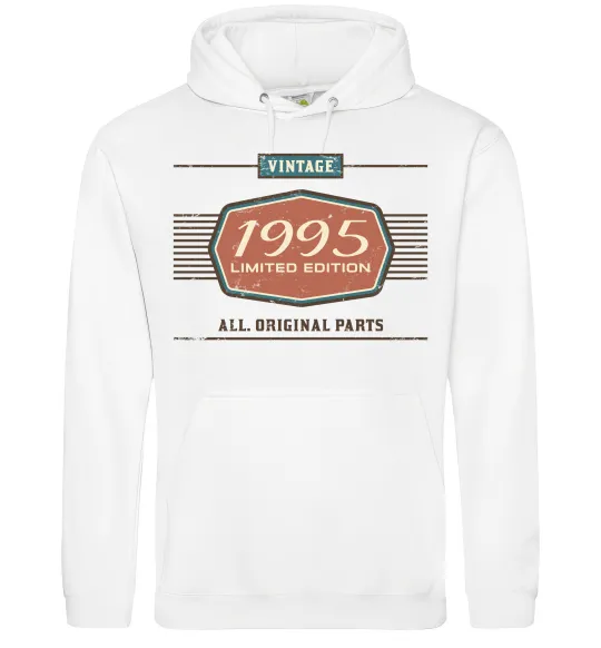 Чоловіча толстовка (худі) Vintage limited edition original parts Білий фото