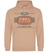 Чоловіча толстовка (худі) Vintage limited edition original parts Пісочний фото