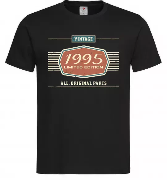 Мужская футболка Vintage limited edition original parts Черный фото