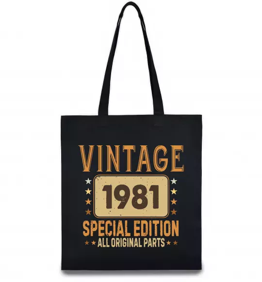 Эко-сумка Vintage special edition Черный фото