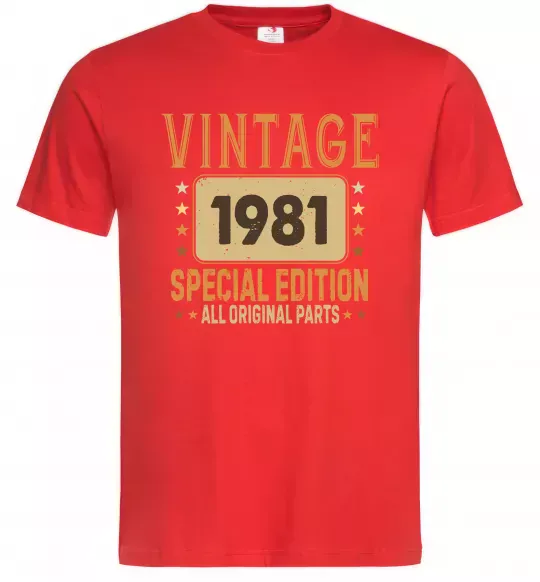 Мужская футболка Vintage special edition Красный фото