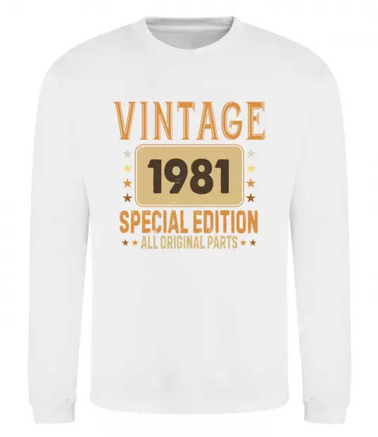 Свитшот Vintage special edition Белый фото