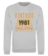 Свитшот Vintage special edition Серый меланж фото