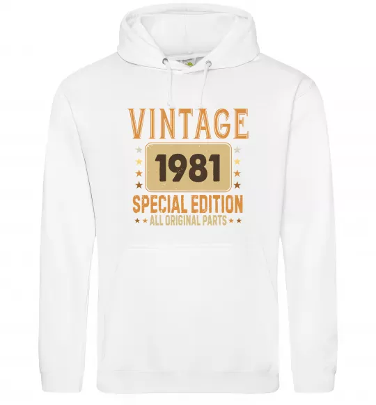 Чоловіча толстовка (худі) Vintage special edition Білий фото