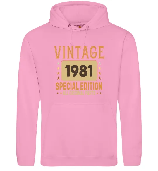 Женская толстовка (худи) Vintage special edition Розовый фото