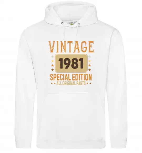 Женская толстовка (худи) Vintage special edition Белый фото