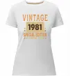 Жіноча преміум футболка Vintage special edition Білий фото