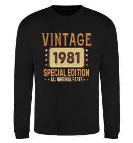 Свитшот Vintage special edition Черный фото