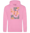Женская толстовка (худи) Найкраща бабуся візерунки Розовый фото