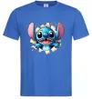 Мужская футболка Стіч Ярко-синий Мужская футболка Стіч Ярко-синий фото