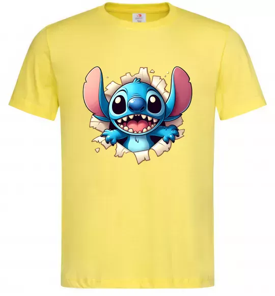 Мужская футболка Стіч Лимонный фото