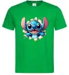 Мужская футболка Стіч Зеленый Мужская футболка Стіч Зеленый фото