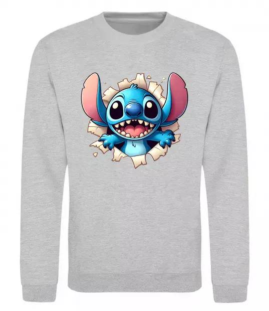 Свитшот Стіч Серый меланж фото