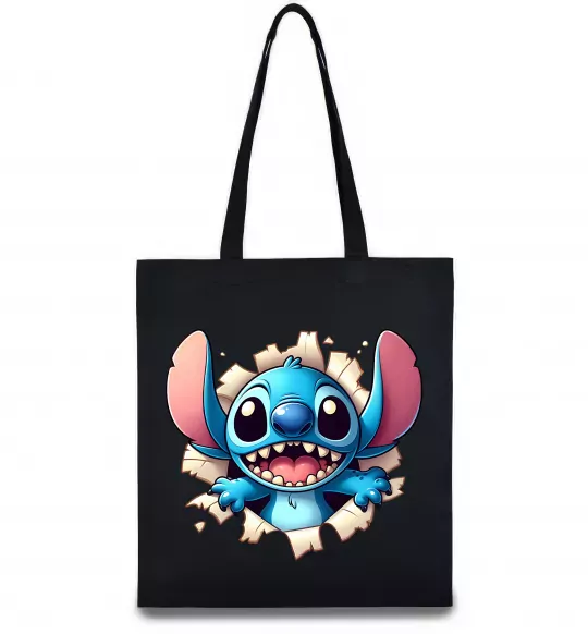 Еко-сумка Стіч Чорний фото