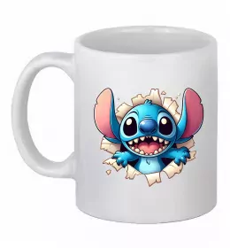 Чашка керамическая Stitch Белый фото