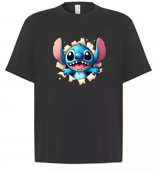 Футболка Оверсайз Стіч Черный фото