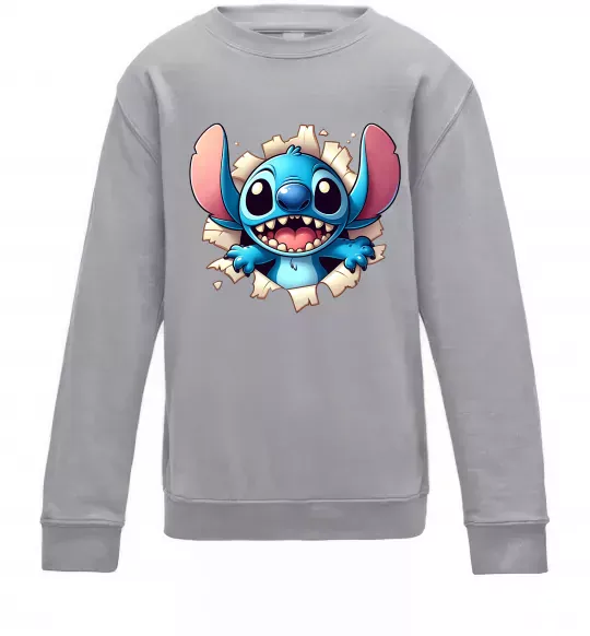 Детский Свитшот Стіч Серый меланж фото