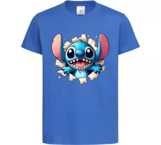 Дитяча футболка Стіч Яскраво-синій фото