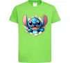 Дитяча футболка Стіч Лаймовий фото