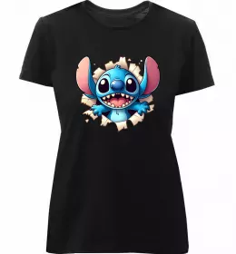 Женская премиум футболка Stitch Белый фото