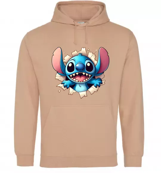 Чоловіча толстовка (худі) Стіч Пісочний фото