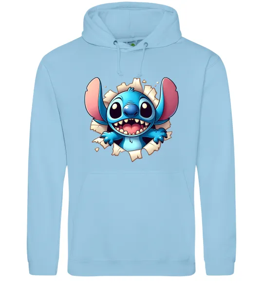 Мужская толстовка (худи) Стіч Голубой фото