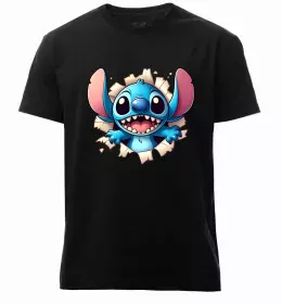 Мужская премиум футболка Stitch Белый фото