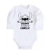 Детский боди Ohana means family Белый фото