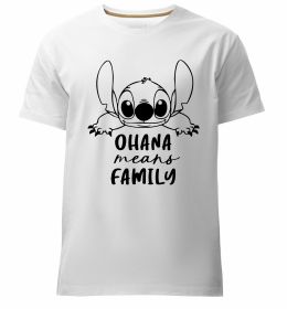 Мужская премиум футболка Ohana means family