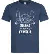Чоловіча футболка Ohana means family Темно-синій фото