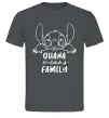 Чоловіча футболка Ohana means family Графіт фото