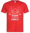 Чоловіча футболка Ohana means family Червоний фото