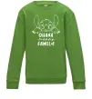 Детский Свитшот Ohana means family Лаймовый фото