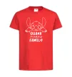 Детская футболка Ohana means family Красный фото