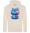 Женская толстовка (худи) Stitch з квітами Таш фото