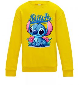 Дитячий світшот Stitch з квітами