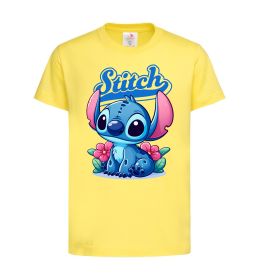 Детская футболка Stitch з квітами