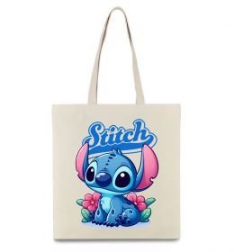 Эко-сумка Stitch з квітами