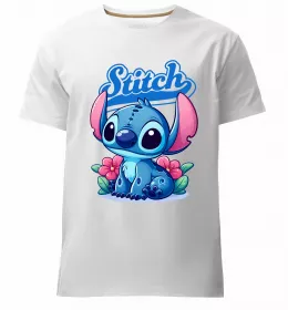 Мужская премиум футболка Stitch Белый фото