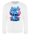 Свитшот Stitch з квітами Белый фото