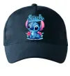 Кепка Stitch з квітами Темно-синий фото