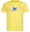 Мужская футболка Стіч ловить хвилю Лимонный Мужская футболка Стіч ловить хвилю Лимонный фото