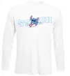 Лонгслив Стіч ловить хвилю Белый фото