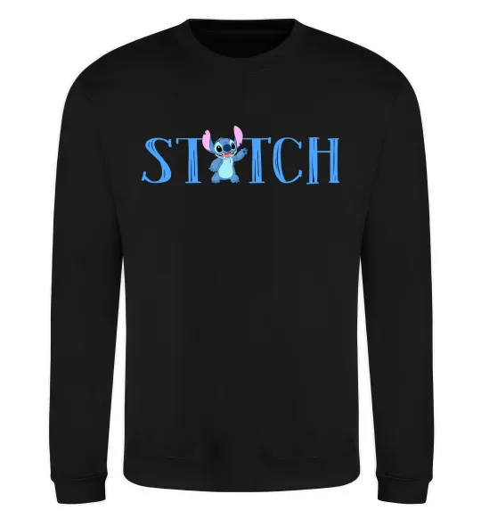 Свитшот Stitch напис Черный фото