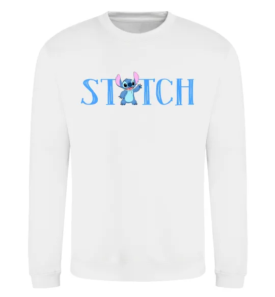 Свитшот Stitch напис Белый фото